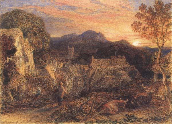 Samuel Palmer The Bellman oil painting image